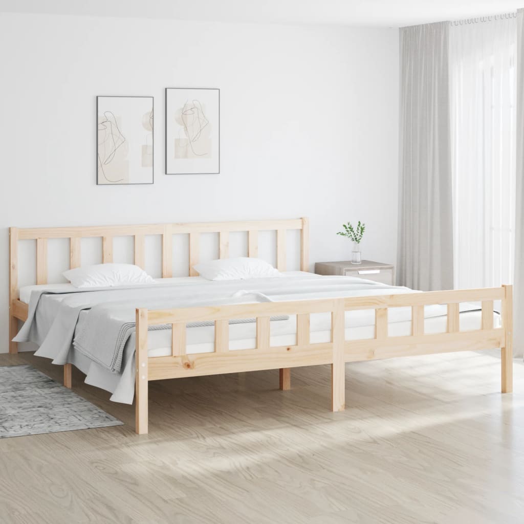 Letto Senza Materasso Cera In Legno Di Pino