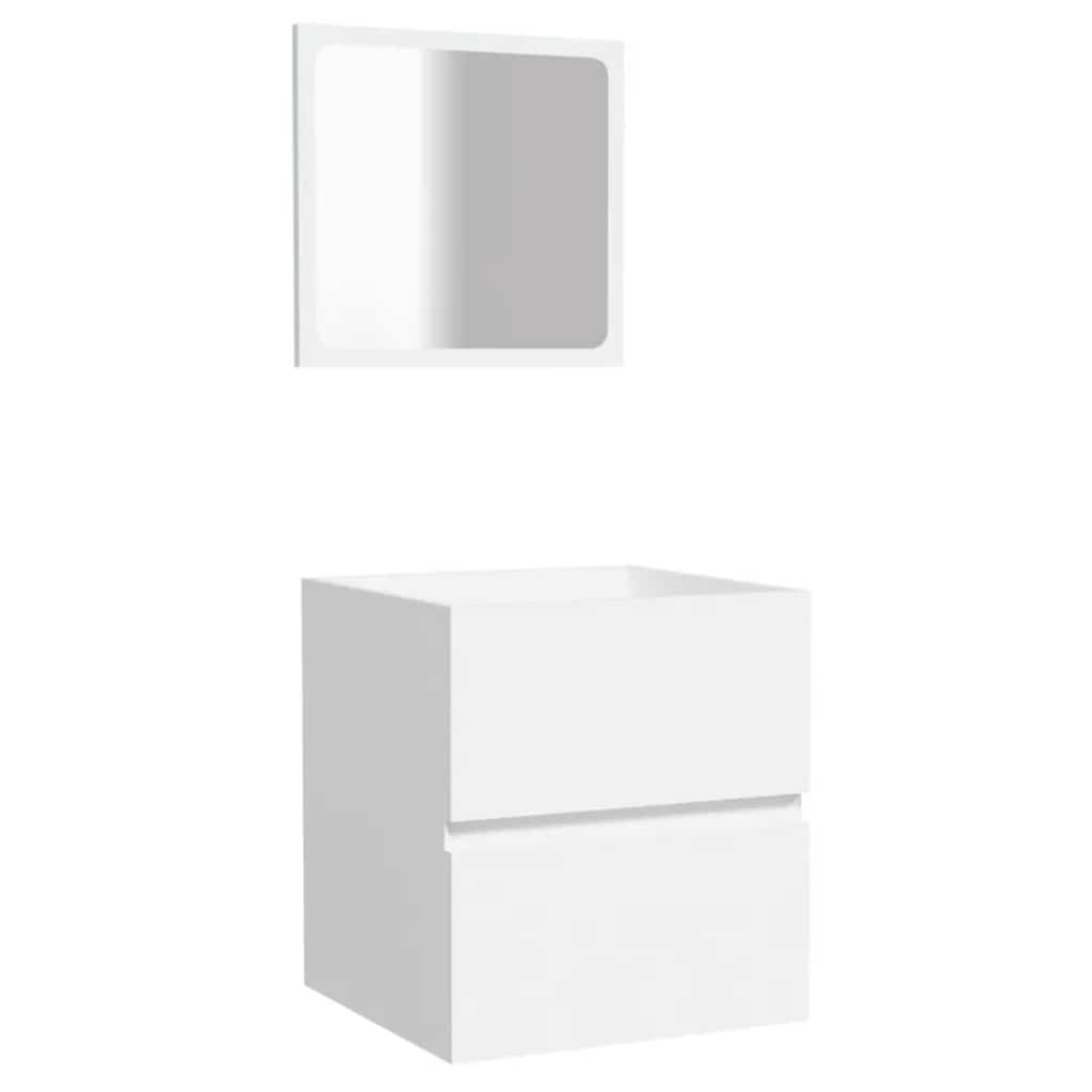 Mobile Da Bagno Con Specchio In Legno Multistrato