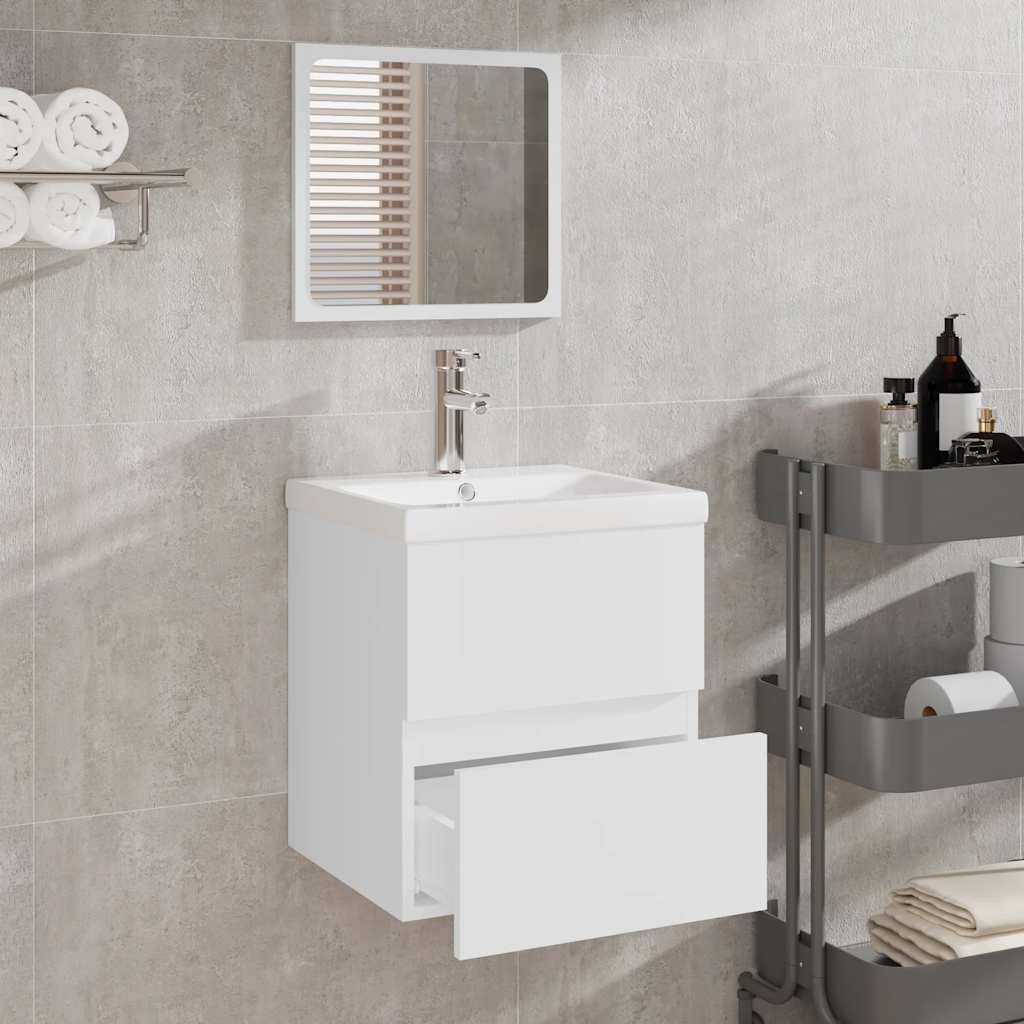 Mobile Da Bagno Con Specchio In Legno Multistrato