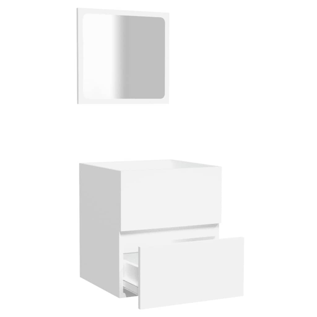 Mobile Da Bagno Con Specchio In Legno Multistrato