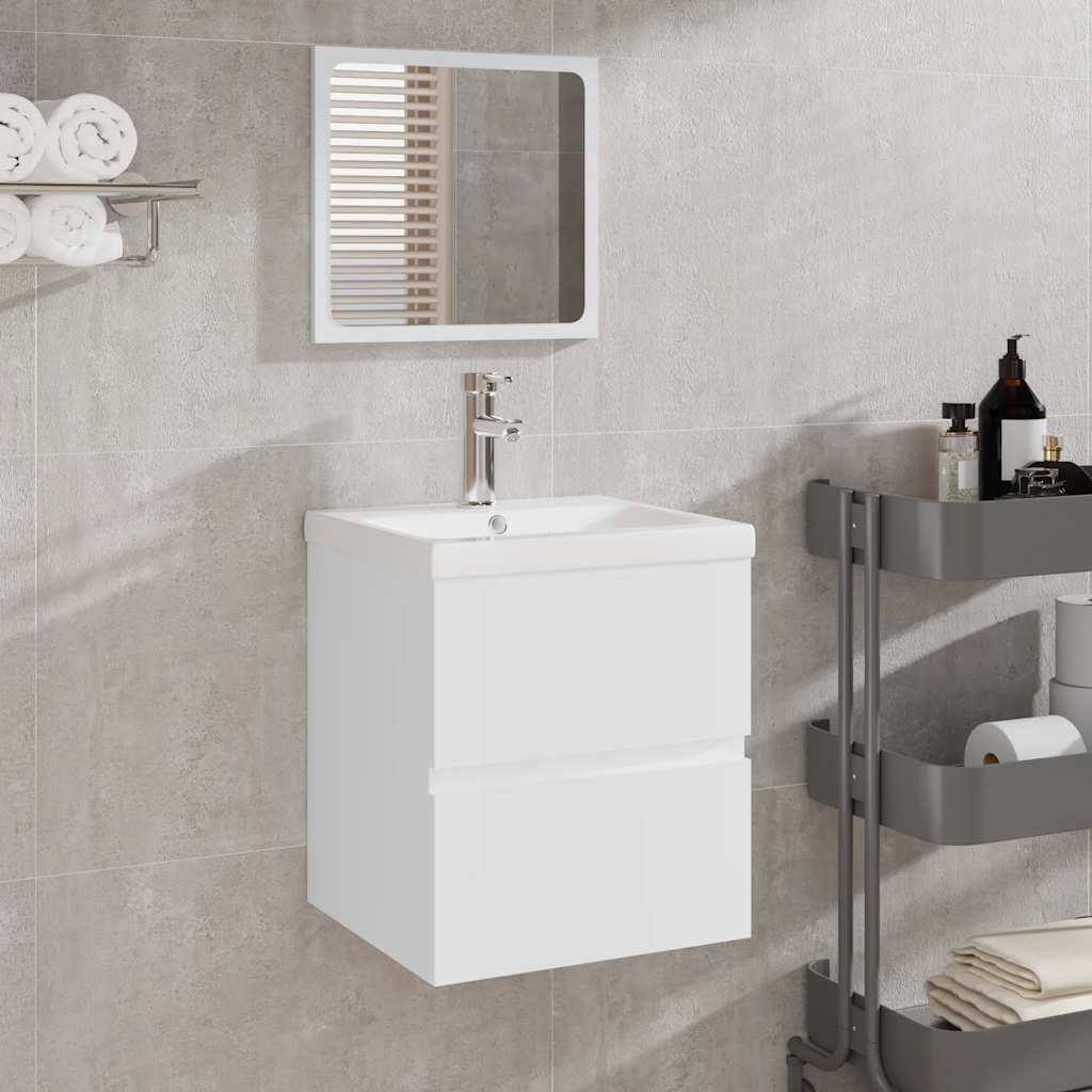 Mobile Da Bagno Con Specchio In Legno Multistrato