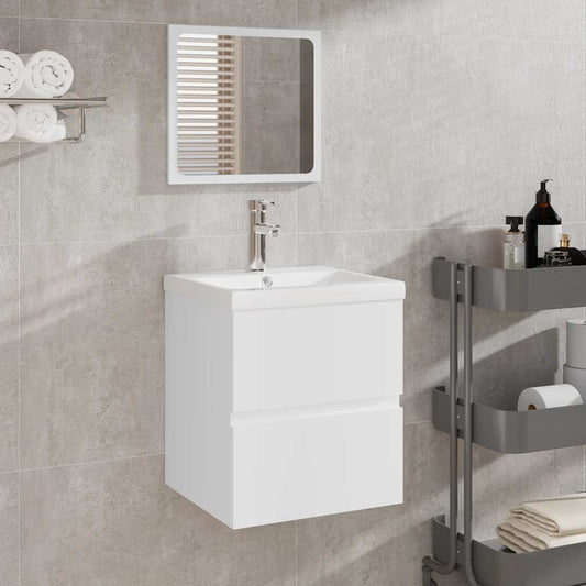 Mobile Da Bagno Con Specchio In Legno Multistrato
