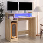 Scrivania Con Luci Led 97X45X90 Cm In Multistrato