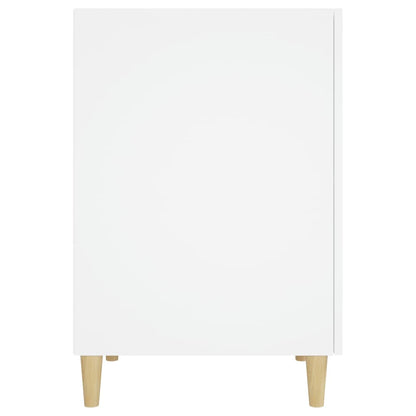 Scrivania Bianca 140X50X75 Cm In Legno Multistrato