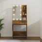 Tavolo Da Trucco 60 X 40 X 140 Cm Legno Multistrato