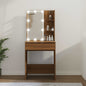 Tavolo Da Trucco 60 X 40 X 140 Cm Legno Multistrato