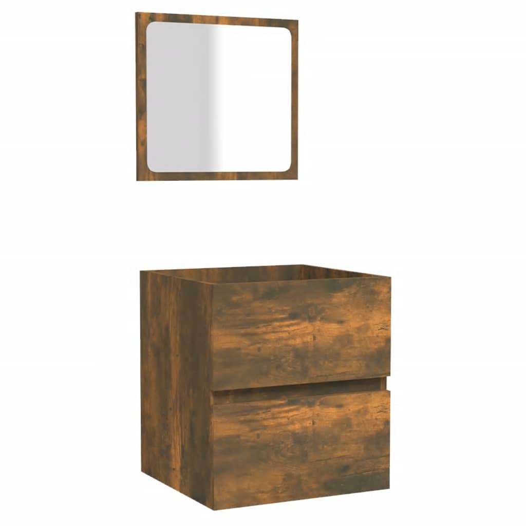 Mobile Da Bagno Con Specchio In Legno Multistrato