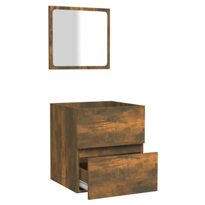 Mobile Da Bagno Con Specchio In Legno Multistrato