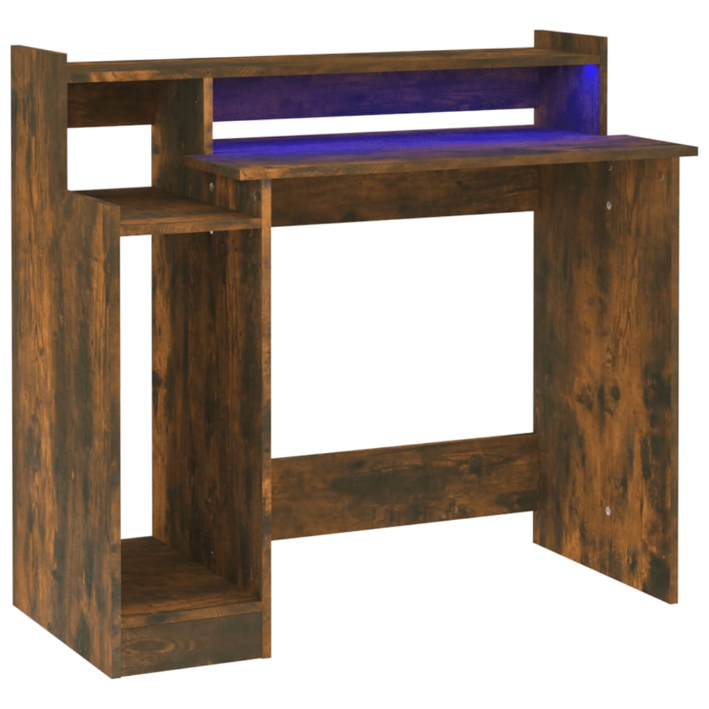 Scrivania Con Luci Led 97X45X90 Cm In Multistrato