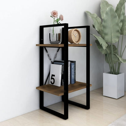 Libreria 2 Ripiani 40X30X Rovere Marrone