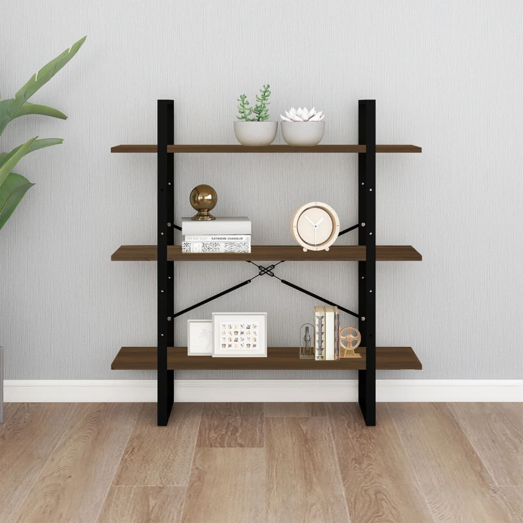 Libreria 100X30X In Rovere Marrone