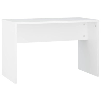 Set Tavolo Da Toeletta Bianco Con Led In Legno Multistrato