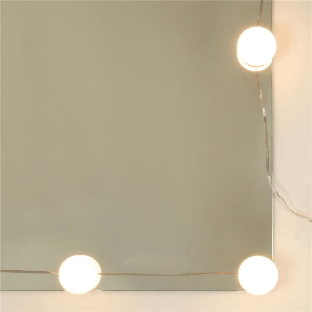 Set Tavolo Da Toeletta Con Led Rovere Fumo In Legno Multistrato Talpa