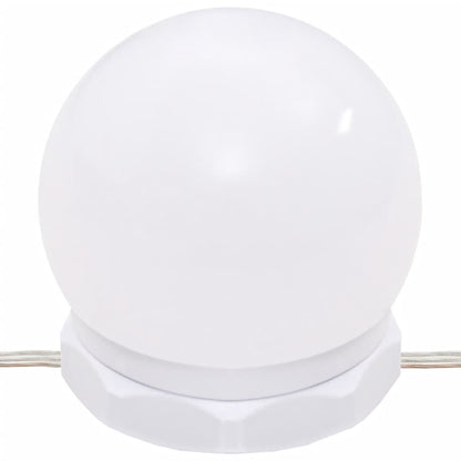 Set Tavolo Da Toeletta Con Led Nero In Legno Multistrato Talpa