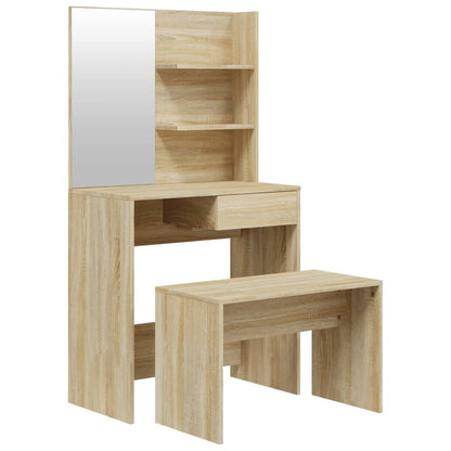 Set Tavolo Da Toeletta 74,5X40X141 Cm