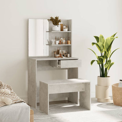 Set Tavolo Da Toeletta In Legno Multistrato