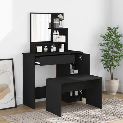 Set Tavolo Da Toeletta In Legno Multistrato