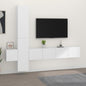 Set Mobile Tv 5 Pz Montato A Parete In Truciolato