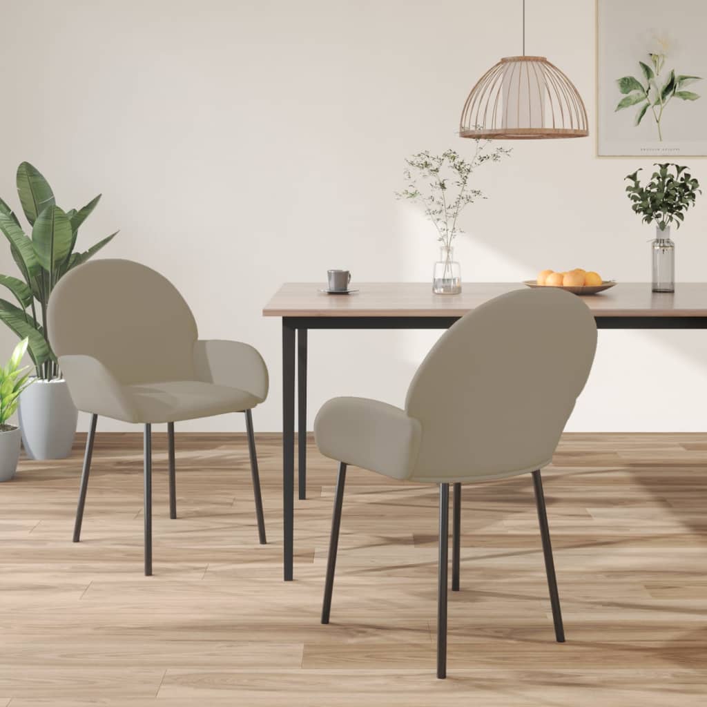 Sedie Da Pranzo 2 Pz In Velluto