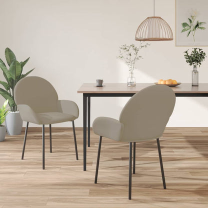 Sedie Da Pranzo 2 Pz In Velluto