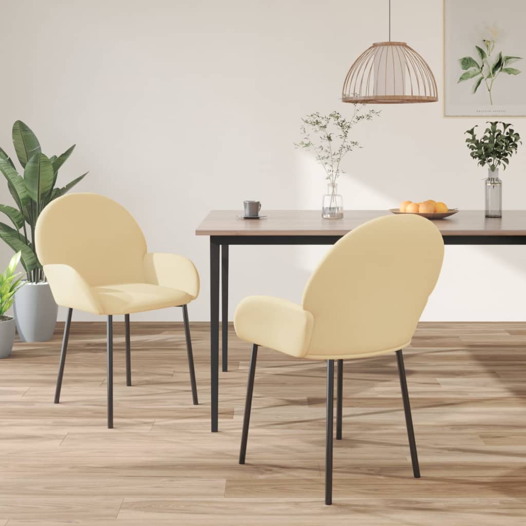 Sedie Da Pranzo 2 Pz In Velluto