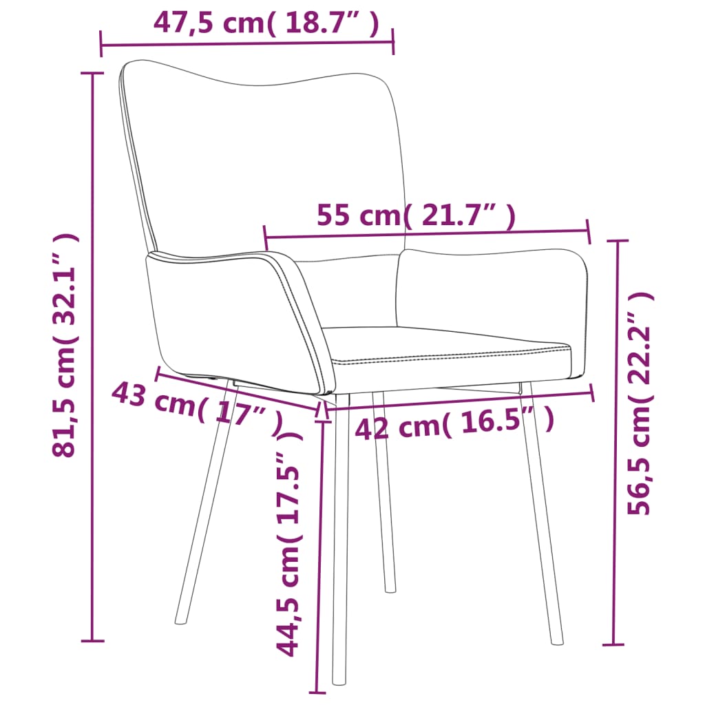 Sedie Da Pranzo 2 Pz Nere In Velluto