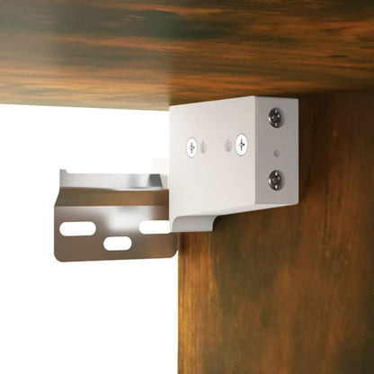 Mobili Parete 2 Pz 60X36,5X35 Cm Legno Multistrato Rovere Fumo