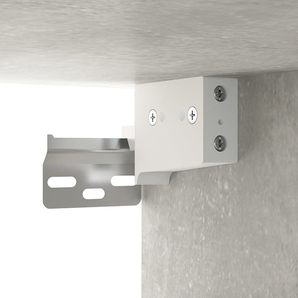 Set Di Mobili Da Bagno 2 Pz Grigio Cemento In Legno Multistrato