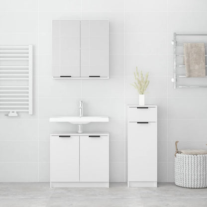 Set Di Mobili Da Bagno 3 Pz In Legno Multistrato