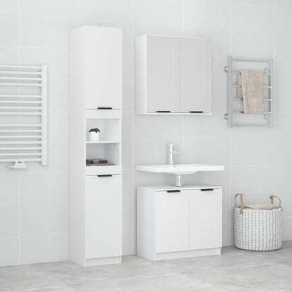 Set Mobili Da Bagno 3 Pz In Legno Multistrato