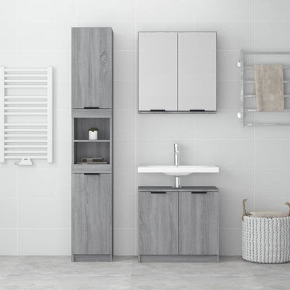 Set Mobili Da Bagno 3 Pz In Legno Multistrato