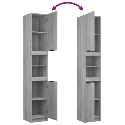 Set Mobili Da Bagno 3 Pz In Legno Multistrato