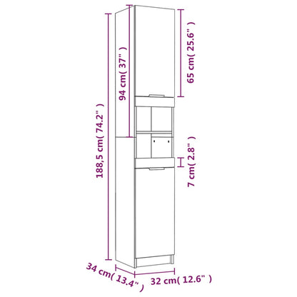 Set Mobili Da Bagno 4 Pz In Legno Multistrato