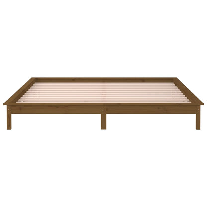 Giroletto Con Led Senza Materasso Ambra 120X200 Legno Massello