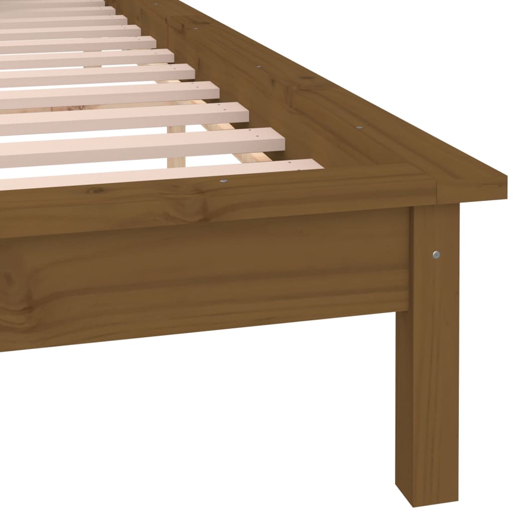 Giroletto Con Led Senza Materasso Ambra 120X200 Legno Massello