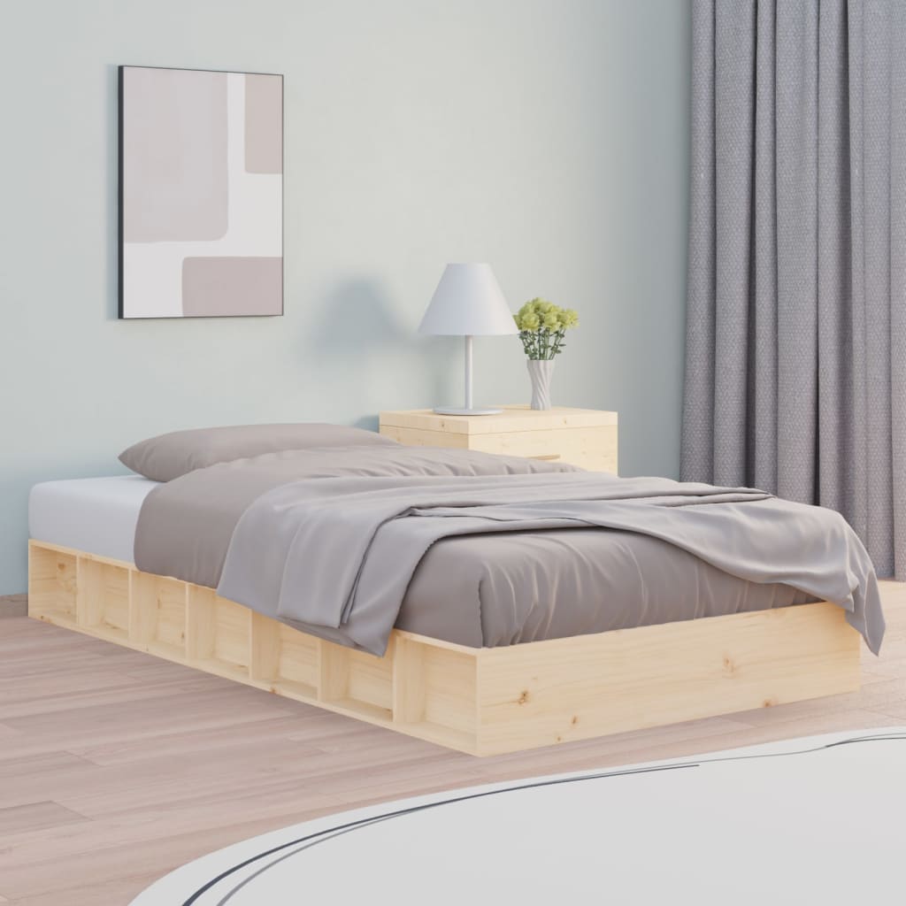 Letto Senza Materasso Cera In Legno Di Pino