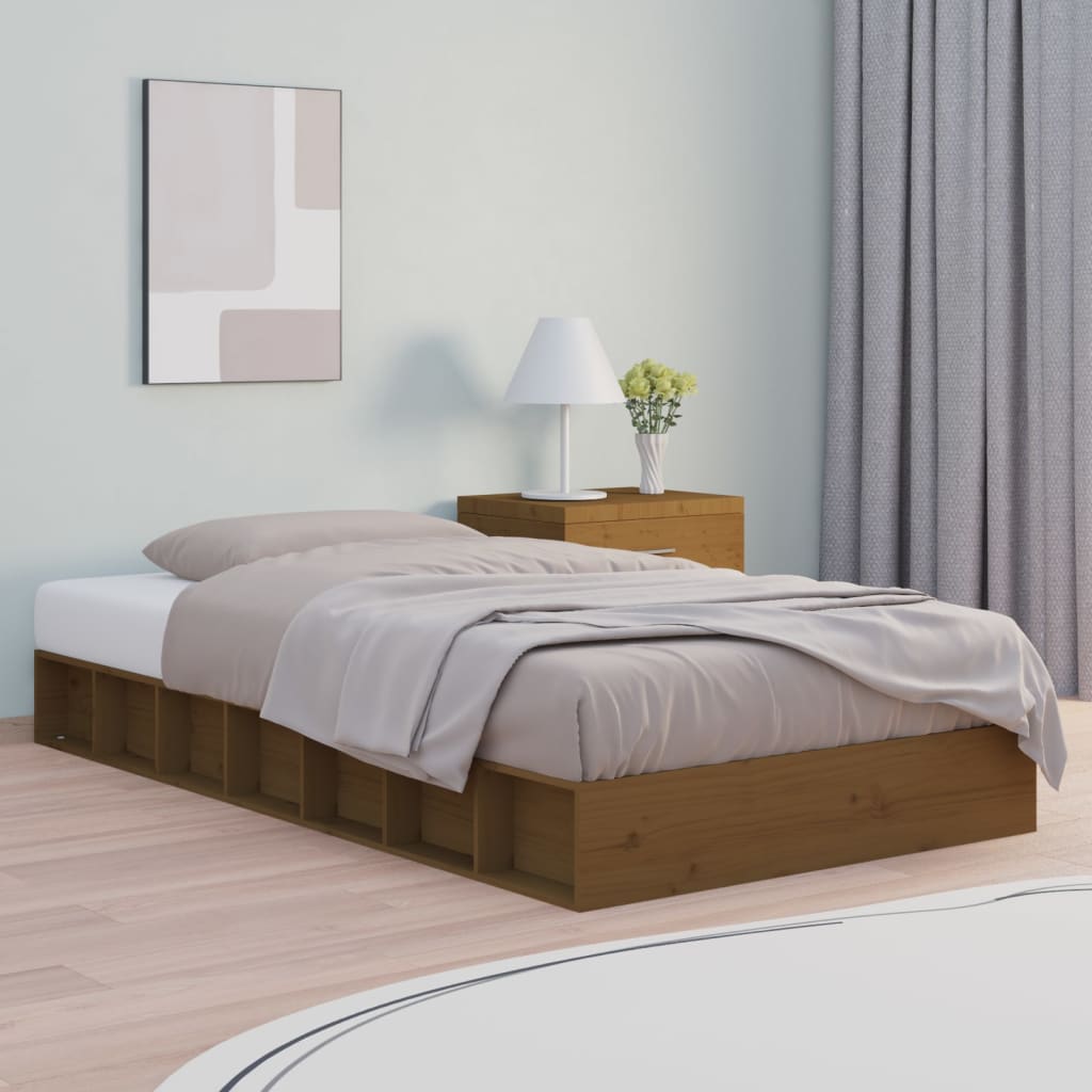 Letto Senza Materasso Cera In Legno Di Pino