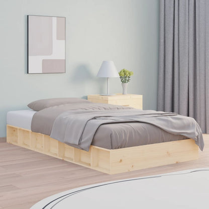 Letto Senza Materasso Cera In Legno Di Pino