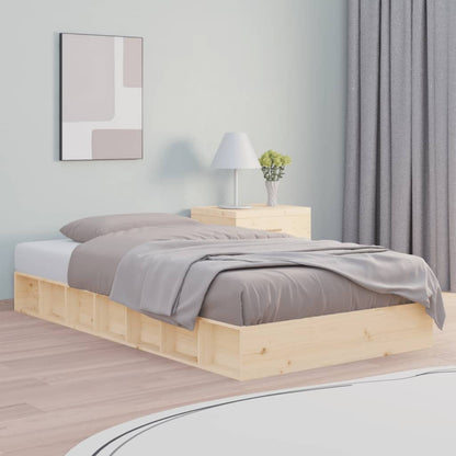 Letto Senza Materasso Cera In Legno Di Pino