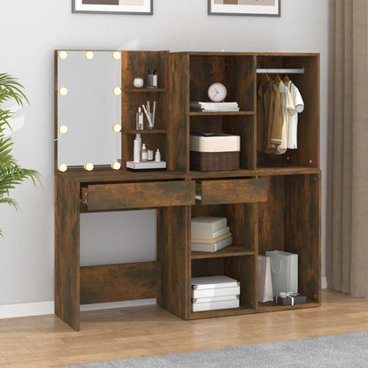 Toeletta Con Led E Armadietti In Legno Multistrato