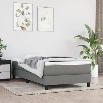 Materasso A Molle Insacchettate Rigidità Media 100X200X20 Cm Grigio Scuro