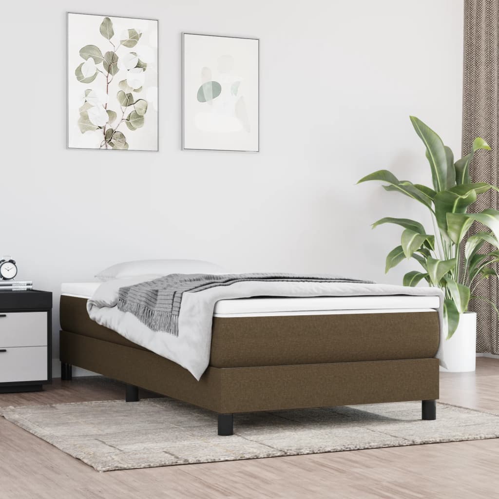 Materasso A Molle Insacchettate Rigidità Media 100X200X20 Cm Marrone Scuro
