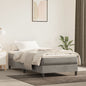 Materasso A Molle Insacchettate Rigidità Media 140X220X20 Cm In Velluto Grigio Chiaro