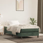 Materasso A Molle Insacchettate Rigidità Media 100X220X20 Cm In Velluto Verde Scuro