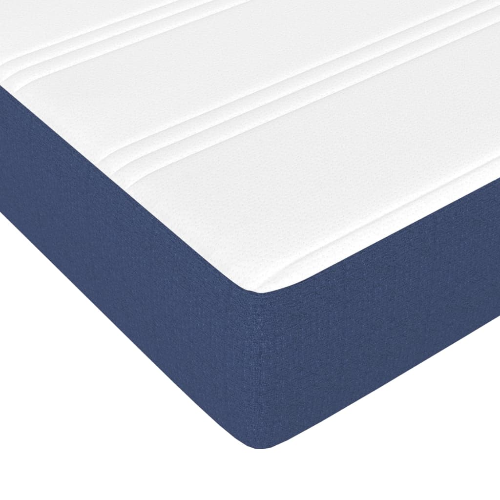 Materasso A Molle Insacchettate Rigidità Media 90X190X20 Cm In Tessuto Blu