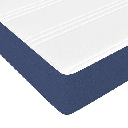 Materasso A Molle Insacchettate Rigidità Media 90X190X20 Cm In Tessuto Blu