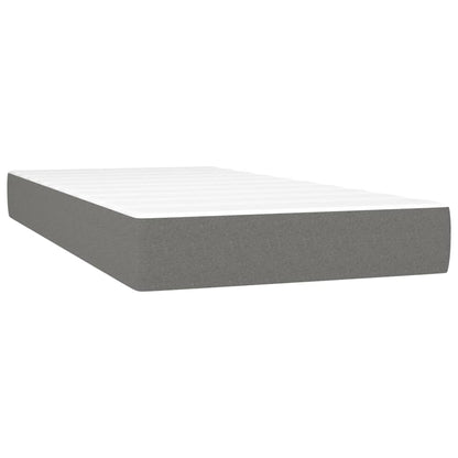 Materasso A Molle Insacchettate Rigidità Media 100X200X20 Cm Grigio Scuro