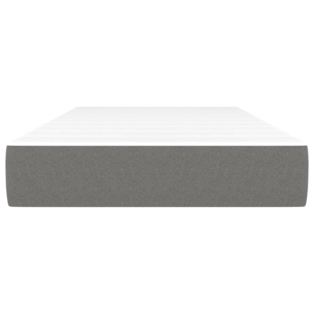Materasso A Molle Insacchettate Rigidità Media 100X200X20 Cm Grigio Scuro