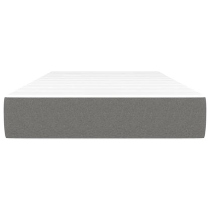 Materasso A Molle Insacchettate Rigidità Media 100X200X20 Cm Grigio Scuro