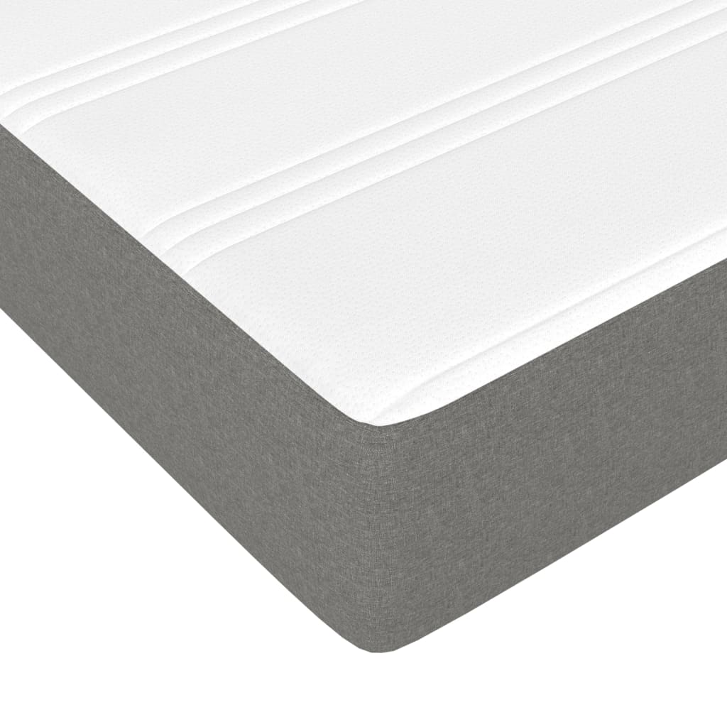 Materasso A Molle Insacchettate Rigidità Media 100X200X20 Cm Grigio Scuro